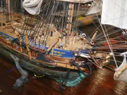 Drewniany model żaglowca HMS Juno - zdjęcie nr 5.