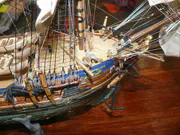 Drewniany model żaglowca HMS Juno - zdjęcie nr 6.