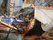 Drewniany model żaglowca HMS Juno - zdjęcie nr 9.