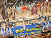 Drewniany model żaglowca HMS Juno - zdjęcie nr 16.