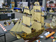 Drewniany model żaglowca Santisima Trinidad - zdjęcie nr 3.
