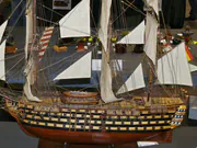 Drewniany model żaglowca Santisima Trinidad - zdjęcie nr 4.