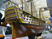 Drewniany model żaglowca Santisima Trinidad - zdjęcie nr 5.