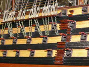 Drewniany model żaglowca Santisima Trinidad - zdjęcie nr 8.