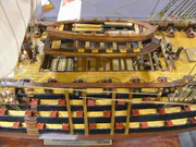 Drewniany model żaglowca Santisima Trinidad - zdjęcie nr 9.