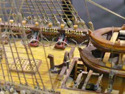 Drewniany model żaglowca Santisima Trinidad - zdjęcie nr 12.