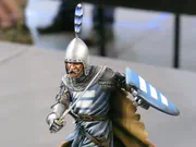 Modelarska figurka rycerza, link do fotografii nr 2.