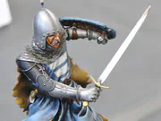 Modelarska figurka rycerza, link do fotografii nr 4.