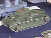 Kartonowy model radzieckiego czołgu T-28, fotografia nr 2.