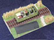 Kartonowy model wagonu techniczno-gospodarczego - fotografia nr 2.