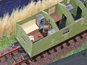 Kartonowy model wagonu techniczno-gospodarczego - fotografia nr 4.