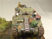 Diorama zatytułowana „Ostatni Tygrys Wittmanna” zawiera dwa plastikowe modele czołgów: niemieckiego Tygrysa i amerykańskiego Shermana Firefly z polska załogą - zdjęcie nr 12