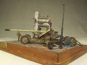 Diorama wykonana w skali 1:35 z żywicznym modelem działa przeciwpancernego Pak 44 z drugiej wojny światowej - foto nr 1