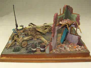 Diorama wykonana w skali 1:35 z żywicznym modelem działa przeciwpancernego Pak 44 z drugiej wojny światowej - foto nr 6