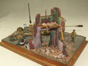Diorama wykonana w skali 1:35 z żywicznym modelem działa przeciwpancernego Pak 44 z drugiej wojny światowej - foto nr 7