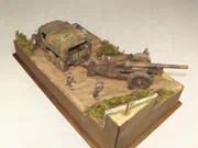 Diorama przedstawiająca scenę rozgrywającą się na wąskiej drodze, gdzieś we Włoszech w 1943 roku - fotografia nr 4