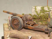 Diorama przedstawiająca scenę rozgrywającą się na wąskiej drodze, gdzieś we Włoszech w 1943 roku - fotografia nr 12