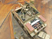 Plastikowy model samobieżnej haubicy M7 Priest z 2. Korpusu Polskiego, maj-czerwiec 1945 - zdjęcie nr 9