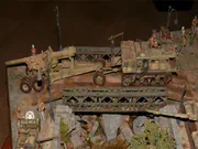 Diorama modelarska przestawiająca scenę wyzwolenia belgijskiego miasta Bastogne w 1944 roku - fotografia nr 6.