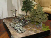 Diorama modelarska przedstawiająca demontaż wieży czołgowej w bazie remontowej na Litwie w 1944 roku - foto nr 3