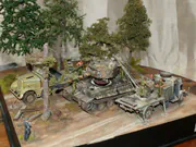 Diorama modelarska przedstawiająca demontaż wieży czołgowej w bazie remontowej na Litwie w 1944 roku - foto nr 6