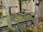Diorama modelarska przedstawiająca demontaż wieży czołgowej w bazie remontowej na Litwie w 1944 roku - foto nr 9