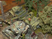 Diorama modelarska przedstawiająca demontaż wieży czołgowej w bazie remontowej na Litwie w 1944 roku - foto nr 13