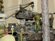 Diorama modelarska przedstawiająca demontaż wieży czołgowej w bazie remontowej na Litwie w 1944 roku - foto nr 15