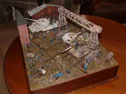 Diorama modelarska pokazująca niemiecką bazę remontową czołgów w Orszy w 1943 roku - zdjęcie numer 3