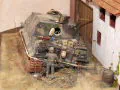 Diorama modelarska z niemieckim moździerzem rakietowym z drugiej wojny światowej w skali 1:35 - Sturmtiger - zdjęcie nr 7.