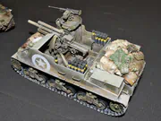 Plastikowy model samobieżnej haubicy M7 Priest z czasu drugiej wojny światowej - fotografia nr 2.
