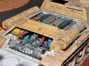 Plastikowy model samobieżnego działa SU-85 z okresu drugiej wojny światowej - fotografia nr 5.