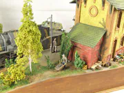 Diorama inspirowana fotografią czołgu Tygrys umieszczonego na platformie kolejowej stojącej na stacji Kopyczyńce na Ukrainie w czasie drugiej wojny światowej - foto nr 9