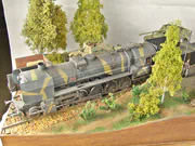 Diorama inspirowana fotografią czołgu Tygrys umieszczonego na platformie kolejowej stojącej na stacji Kopyczyńce na Ukrainie w czasie drugiej wojny światowej - foto nr 20