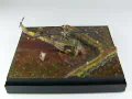 Diorama z plastikowym modelem amerykańskiego helikoptera UH-1 B Huey - foto nr 5