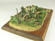 Diorama z plastikowym modelem niemieckiego działa przeciwpancernego PaK 43/41 z okresu drugiej wojny światowej - foto nr 6