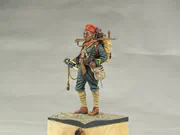 Żywiczna figurka senegalskiego żołnierza - foto nr 3