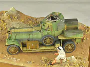 Plastikowy model brytyjskiego samochodu pancernego na podwoziu Rolls-Royce - foto nr 2