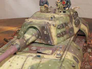 Plastikowy model prototypu niemieckiego superciężkiego czołgu E-100 wykonany w skali 1:35 - fotografia nr 7