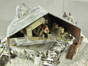 Diorama z plastikowym modelem niemieckiej prototypowej broni pancernej AUF E-100 - foto nr 6