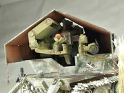 Diorama z plastikowym modelem niemieckiej prototypowej broni pancernej AUF E-100 - foto nr 8