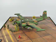 Zdjęcia przedstawiają plastikowy model samolotu Douglas B-26K Counter Invader w wersji szturmowej z roku 1969 - foto nr 3