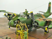 Zdjęcia przedstawiają plastikowy model samolotu Douglas B-26K Counter Invader w wersji szturmowej z roku 1969 - foto nr 11