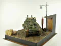 Diorama z plastikowym modelem czołgu Sherman Firefly - foto nr 5