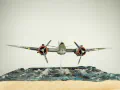 Plastikowy model samolotu Bristol Beaufighter Mk.VI sklejony z zestawu firmy Tamiya w skali 1:48 - foto nr 1